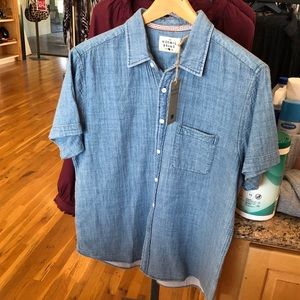 Normal Brand denim blend s/s shirt NWT